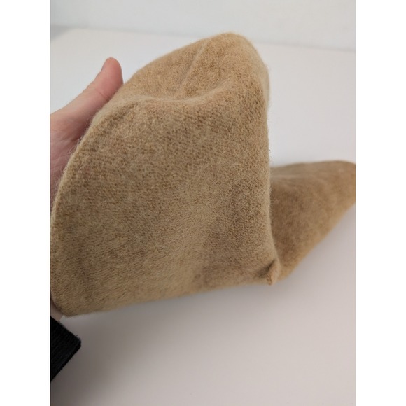 Womens Classic French Wool Beret Hat One Size Tan Knit Warm Paris Fashion Winter - Picture 7 of 8